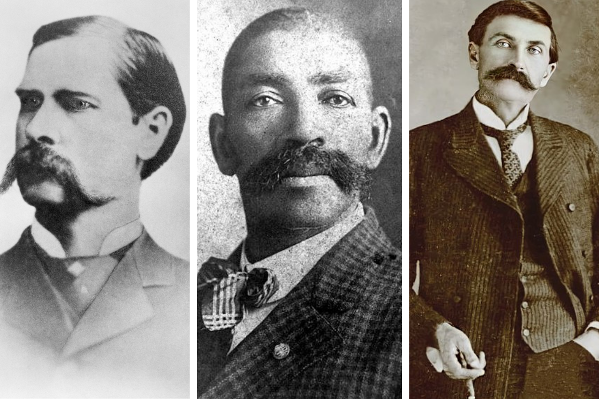 Portrait of Marshall Wyatt Earp/ Photo of Bass Reeves/ Photo of Patt Garrett