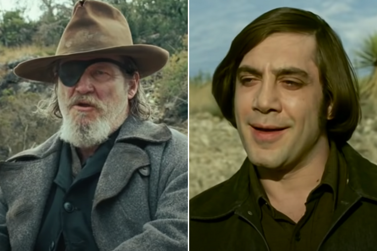 Jeff Bridges in 'True Grit' / Javier Bardem in 'No Country For Old Men'