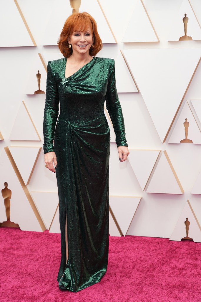 HOLLYWOOD, CALIFORNIA - MARCH 27: Reba McEntire attends the 94th Annual Academy Awards at Hollywood and Highland on March 27, 2022 in Hollywood, California.