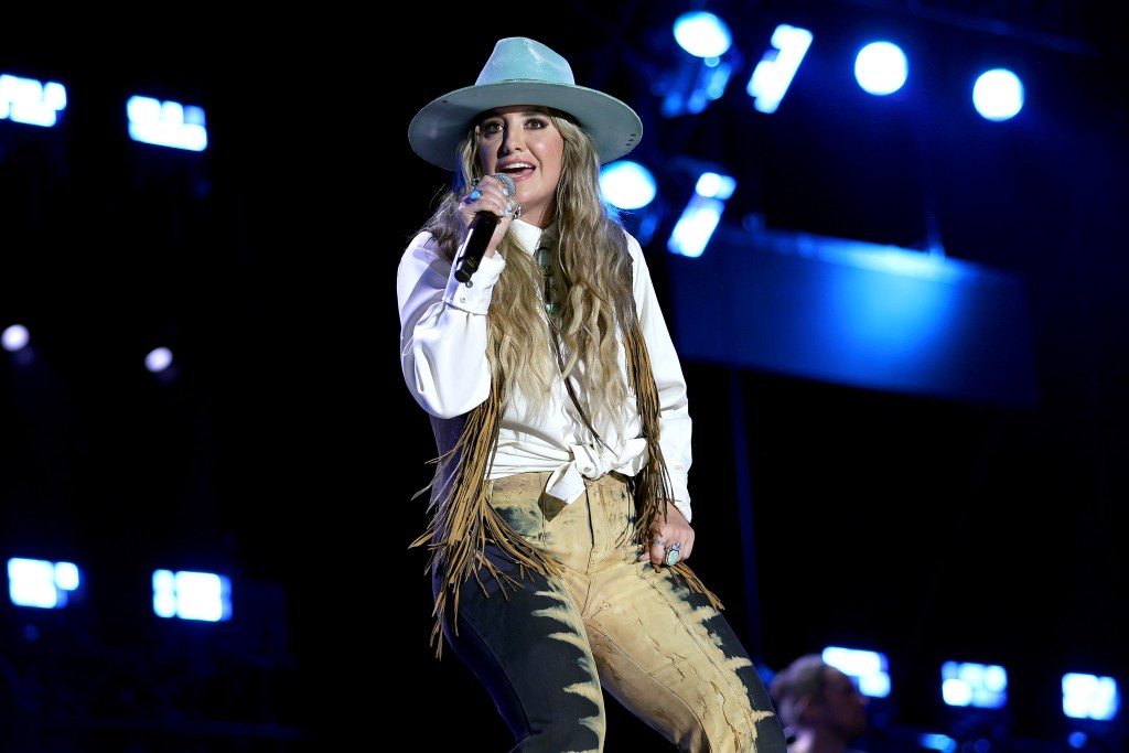 NASHVILLE, TENNESSEE - JUNE 10: Lainey Wilson performs during day 2 of CMA Fest 2022 at Nissan Stadium on June 10, 2022 in Nashville, Tennessee.