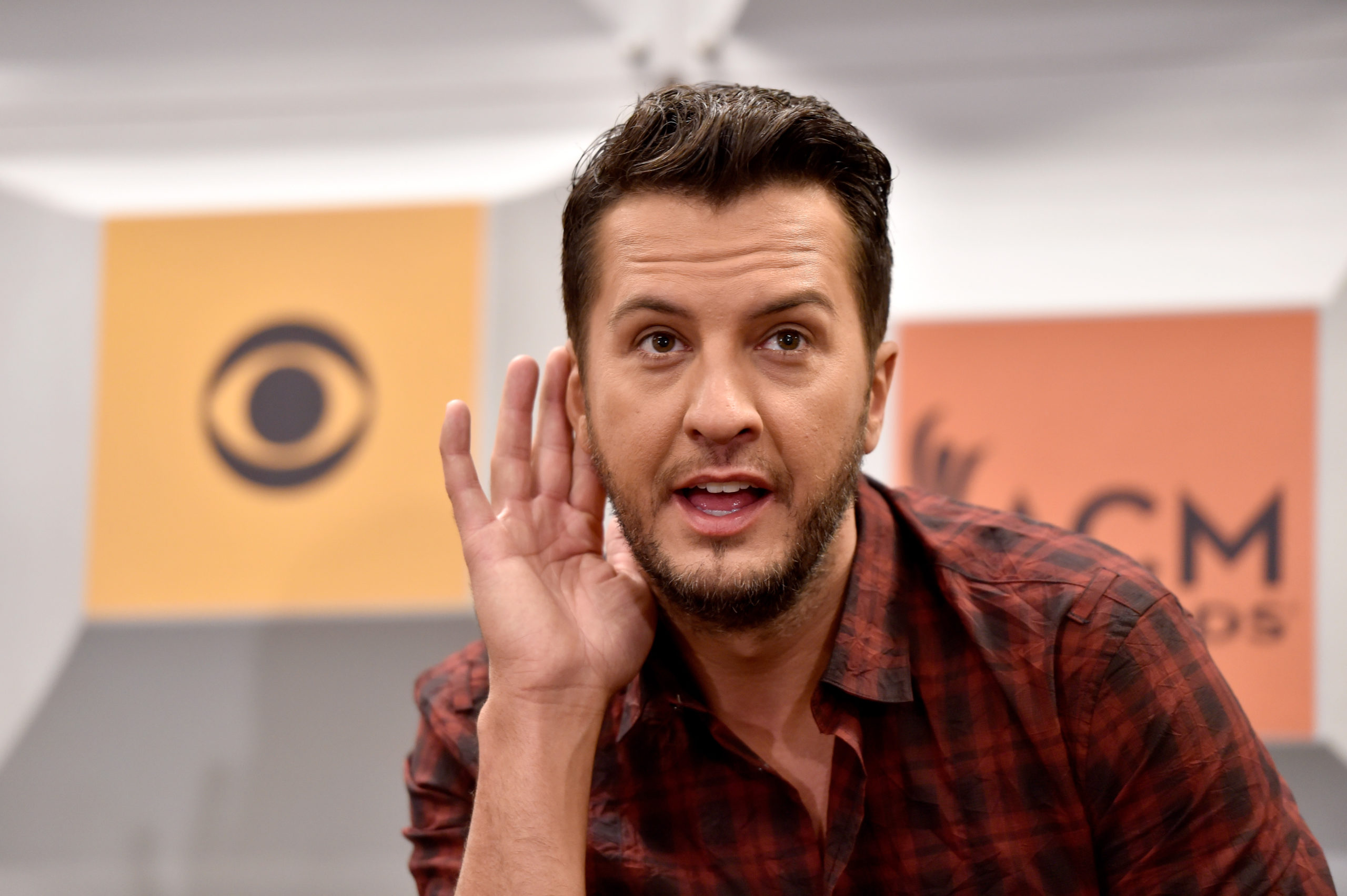 LAS VEGAS, NEVADA - APRIL 01: Singer Luke Bryan speaks during the 51st Academy of Country Music Awards host press conference at MGM Grand Garden Arena on April 1, 2016 in Las Vegas, Nevada. 