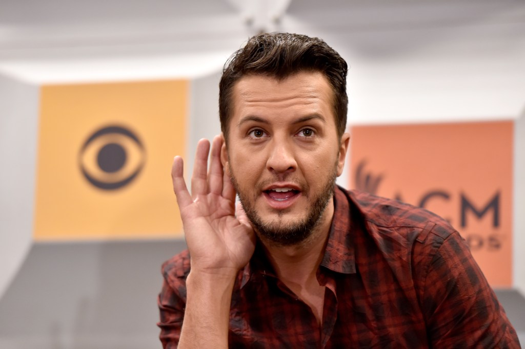 Singer Luke Bryan speaks during the 51st Academy of Country Music Awards host press conference at MGM Grand Garden Arena on April 1, 2016 in Las Vegas, Nevada. 