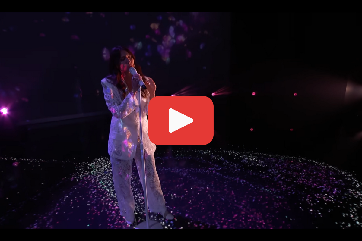 Screengrab of Lily Meola on 'America's Got Talent'