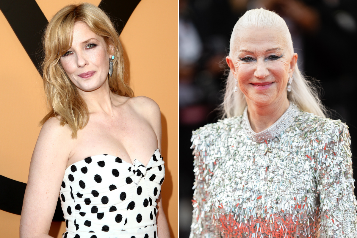 Kelly Reilly attends the Premiere Party For Paramount Network's "Yellowstone" Season 2 at Lombardi House on May 30, 2019 in Los Angeles, California / Dame Helen Mirren attends the screening of "Mother And Son (Un Petit Frere)" during the 75th annual Cannes film festival at Palais des Festivals on May 27, 2022 in Cannes, France