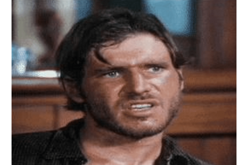 Harrison Ford Western Harrison Ford in a scene from 'Gunsmoke'