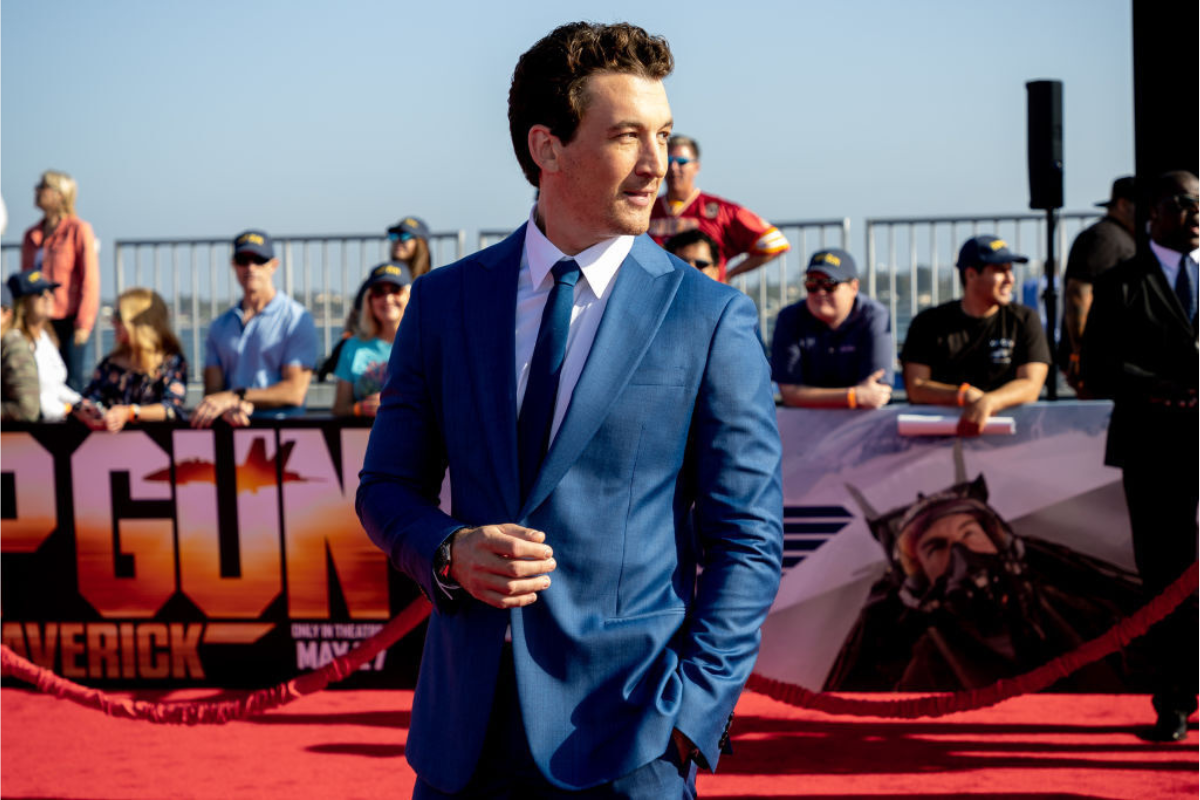 Miles Teller at Top Gun: Maverick premiere