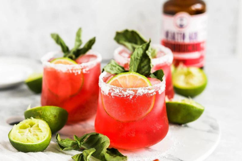 cherry-berry lime margaritas