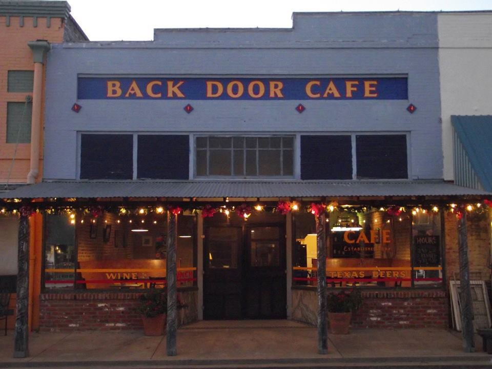 Back Door Cafe in Smithville Texas