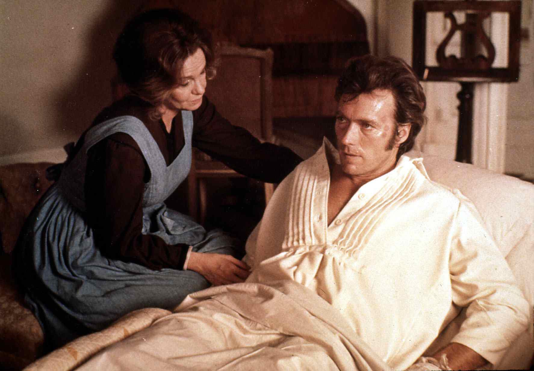 Geraldine Page and Clint Eastwood in "The Beguiled"