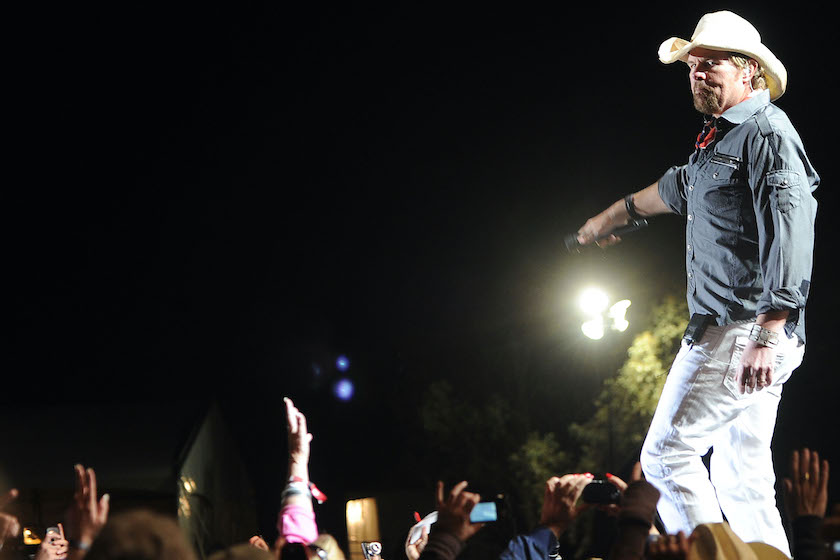 Singer/songwriter Toby Keith Performs during Country Thunder Arizona - Day 4 on April 10, 2011 in Florence, Arizona.