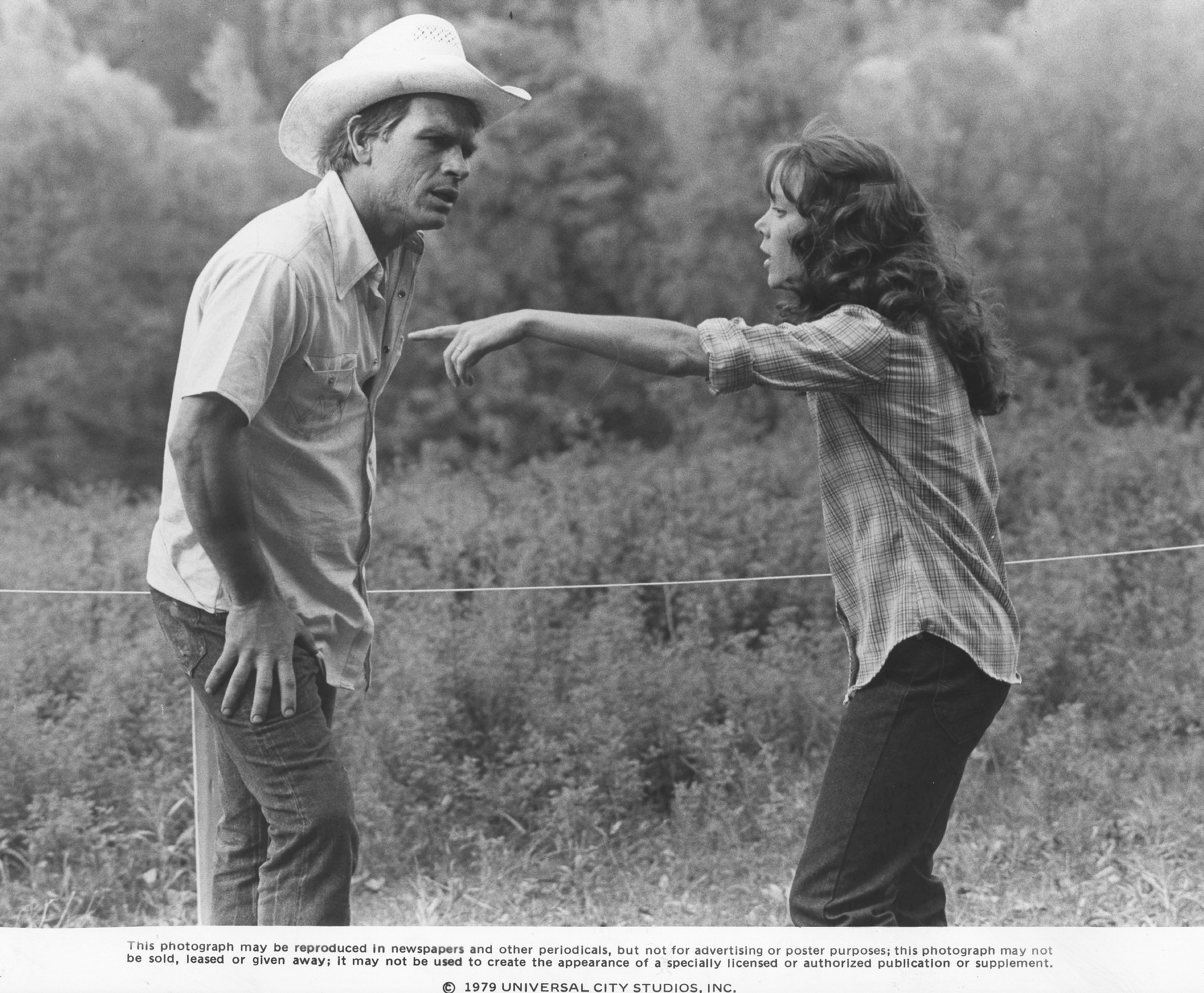Tommy Lee Jones and Sissy Spacek in the film 'Coal Miner's Daughter'.