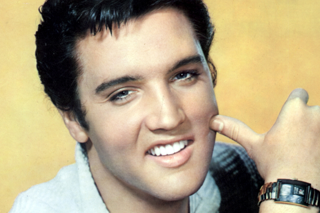 Photo of Elvis PRESLEY, posed, studio, c.late 1950s