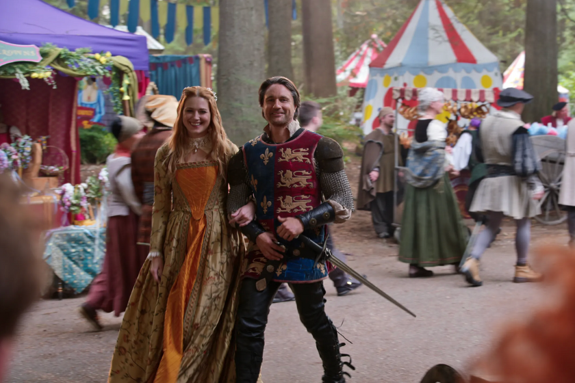 Mel and Jack attending a renaissance faire on 'Virgin River'