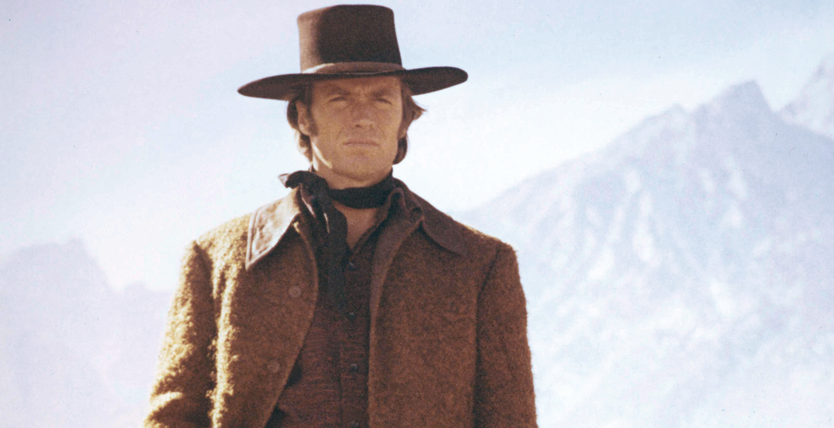 American actor Clint Eastwood on the set of Joe Kidd, directed by John Sturges.