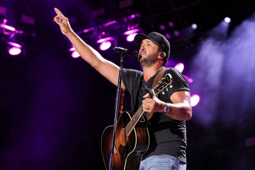 Luke Bryan performs during day 3 of CMA Fest 2022 at Nissan Stadium on June 11, 2022 in Nashville, Tennessee.