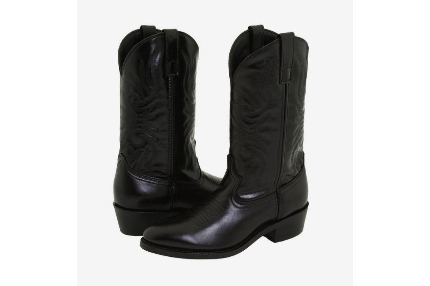 best cowboy boots - black boots for men by laredo