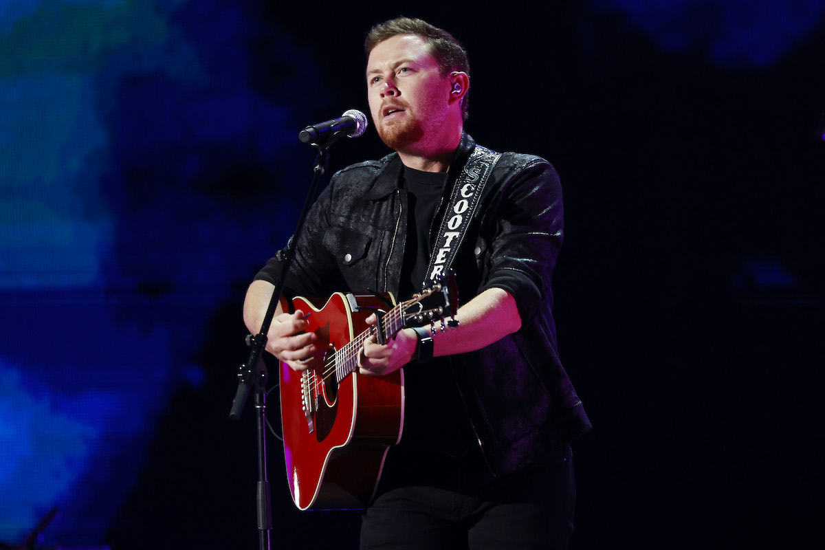 AUSTIN, TEXAS - MAY 07: Scotty McCreery performs onstage during the 2022 iHeartCountry Festival - Show held at Moody Center on May 07, 2022 in Austin, Texas.