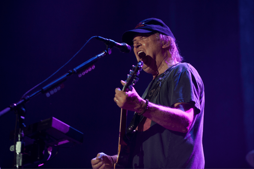 Neil Young and Crazy Horse perform during the 2012 Austin City Limits Music Festival on October 13, 2012 in Austin, Texas