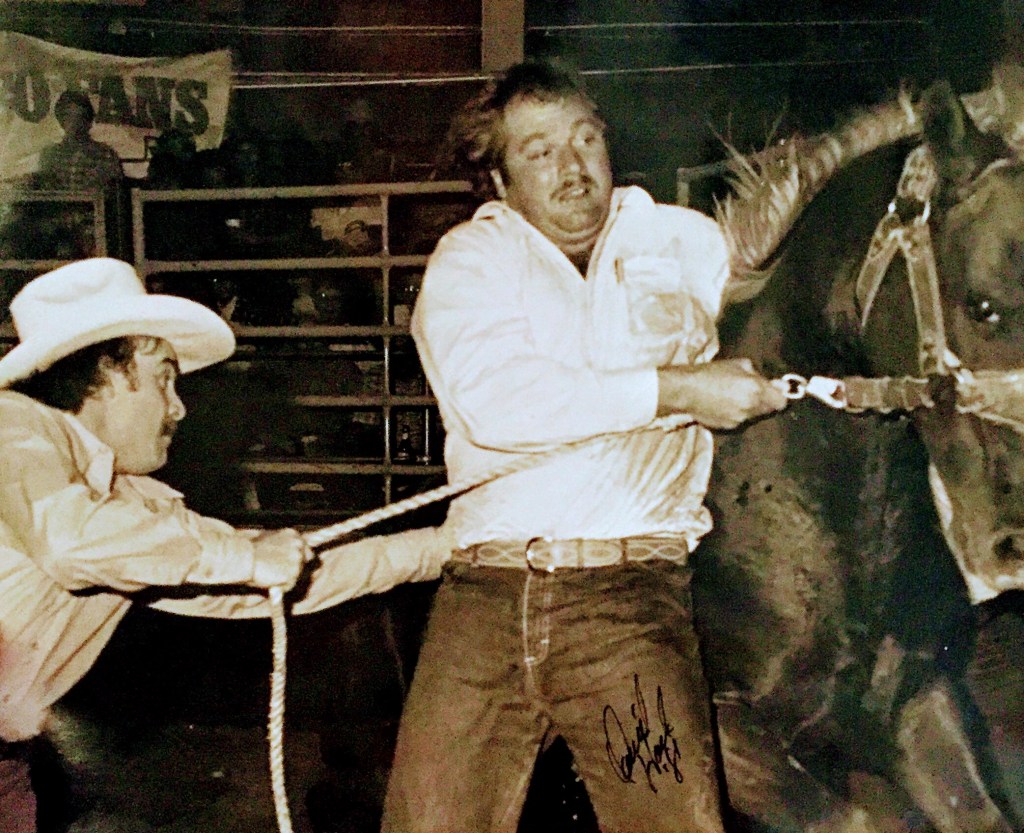 Opening night saddle competition at Billy Bob's Texas