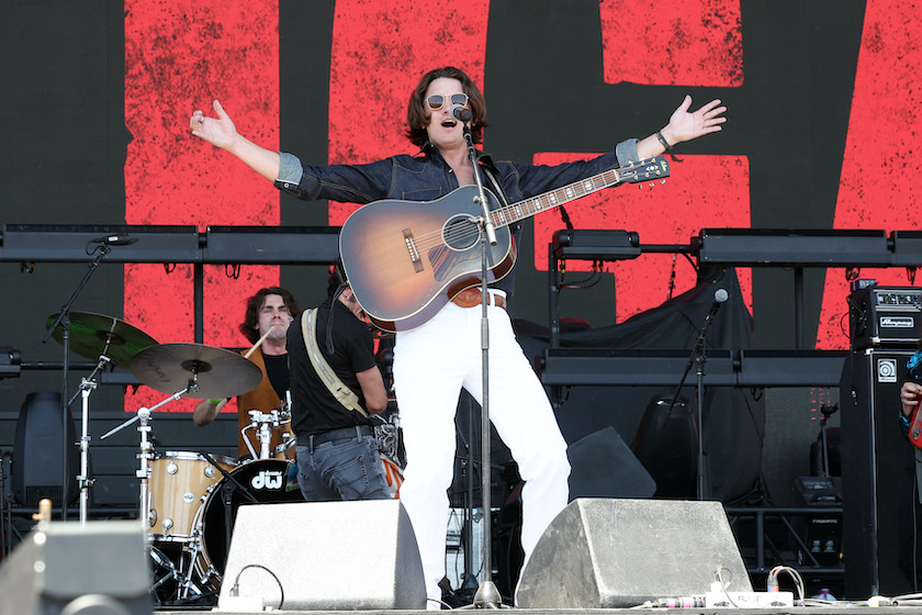 INDIO, CALIFORNIA - APRIL 28: Drake Milligan performs onstage during Day 1 of the 2023 Stagecoach Festival on April 28, 2023 in Indio, California. 