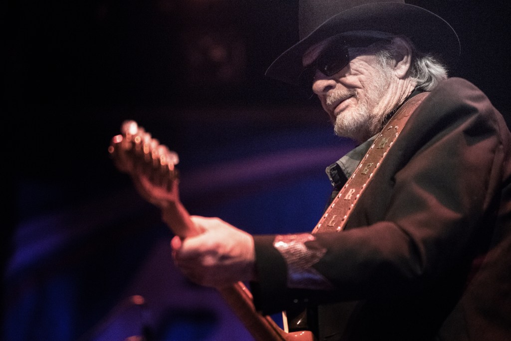 Merle Haggard performs a 4th of July concert at Billy Bob's, 2015 in Fort Worth, Texas.