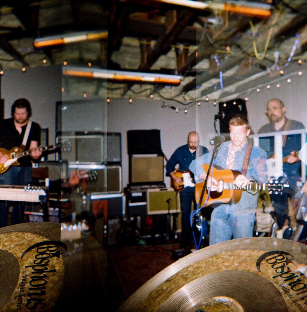 Tyler Childers and the Food Stamps in studio