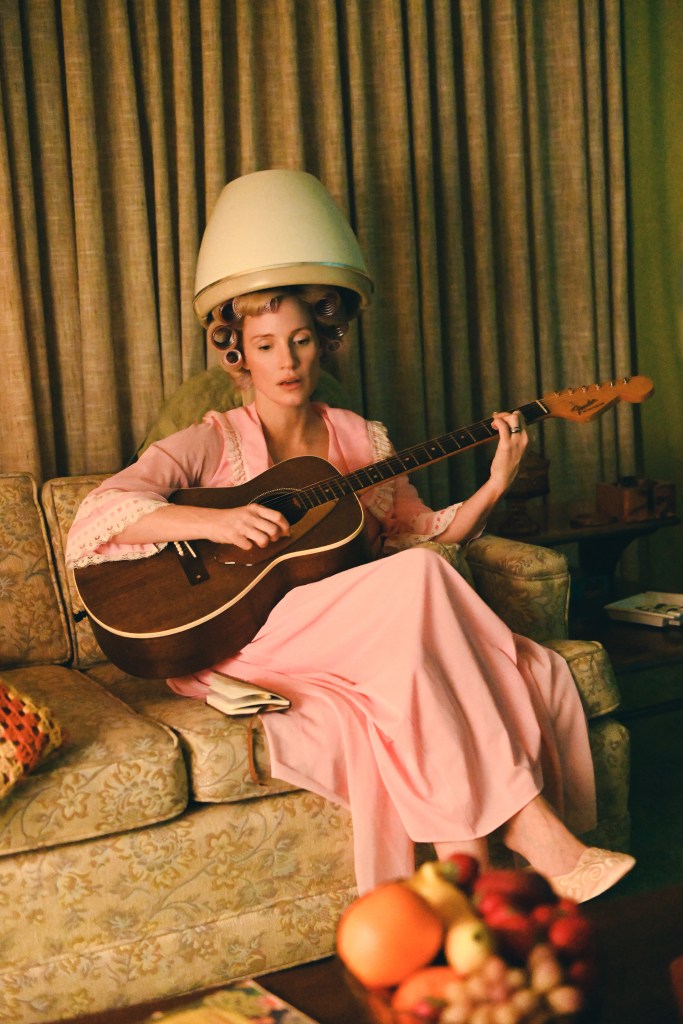 Jessica Chastain as Tammy Wynette in George and Tammy