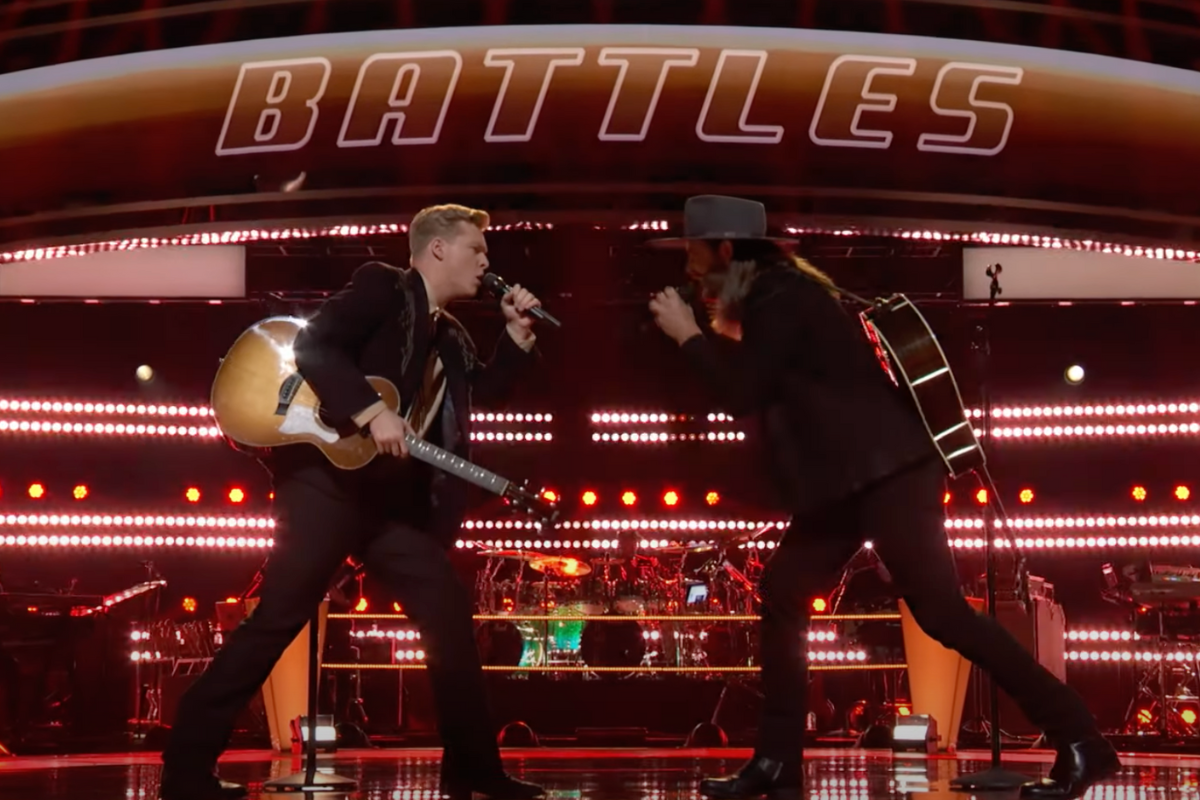 Austin vs Tanner on 'The Voice' battle rounds season 22