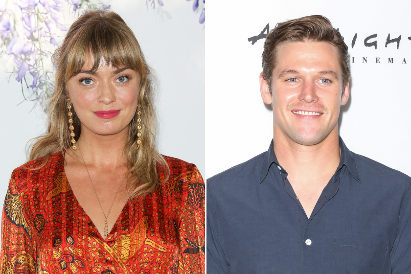 Actress Britt Irvin attends the 2018 Hallmark Channel Summer TCA at Private Residence on July 26, 2018 in Beverly Hills, California / Actor Zach Roerig attends the 2017 Los Angeles Film Festival premiere Of "The Year Of Spectacular Men" at ArcLight Santa Monica on June 16, 2017 in Santa Monica, California