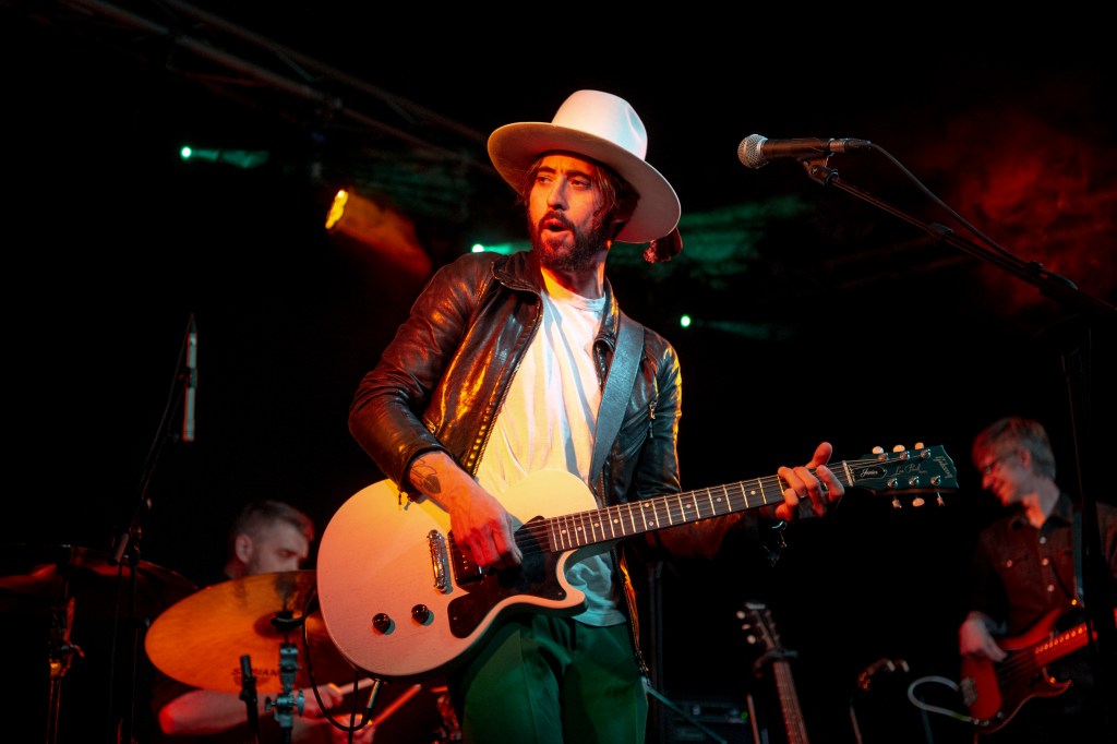 BARCELONA, SPAIN - JUNE 09: Ryan Bingham performs on stage at La Nau on June 09, 2019 in Barcelona, Spain. 