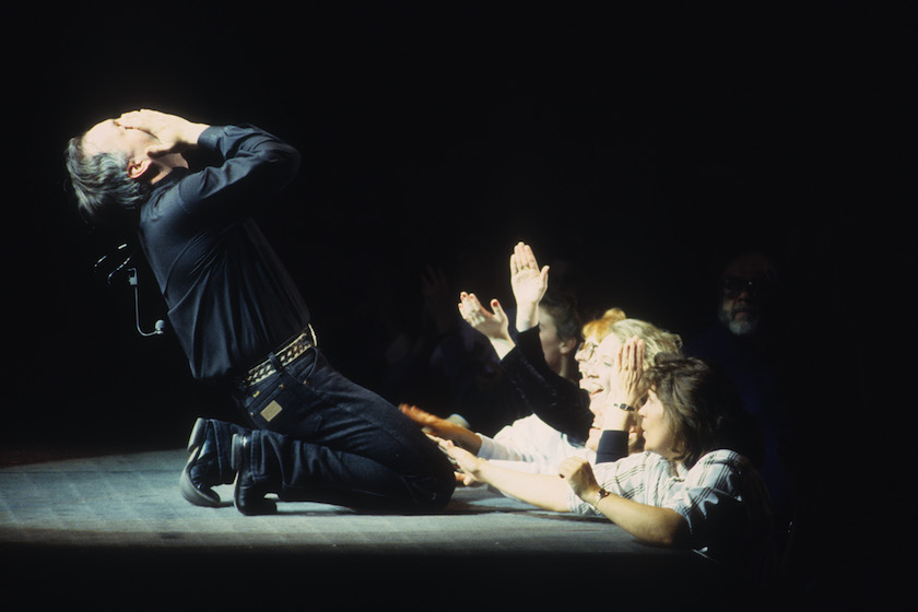 MINNEAPOLIS, MN - FEBRUARY 23: Garth Brooks Johnny Cash performs at the Target Center in Minneapolis, Minnesota on February 23, 1994. 