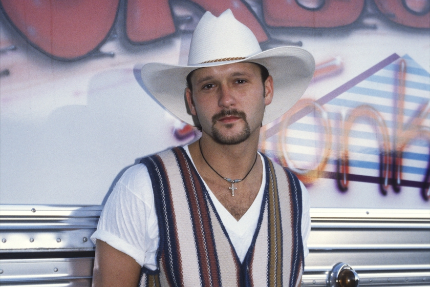 Tim McGraw poses at Santa Clara County Fairgrounds on August 3, 1994 in San Jose, California.