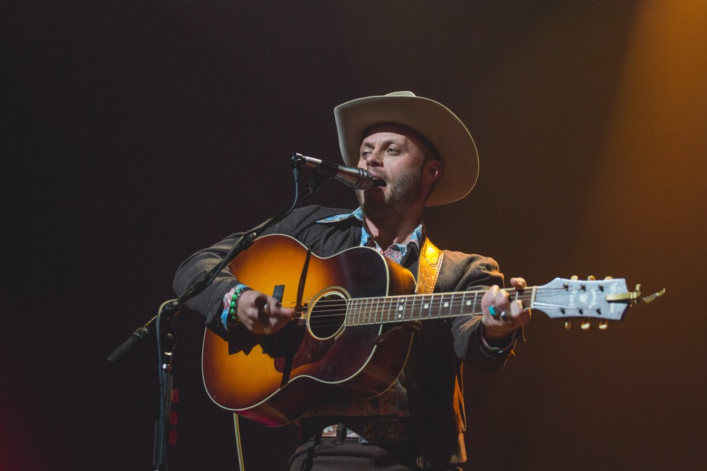 AUSTIN, TEXAS - DECEMBER 29: Singer-songwriter Charley Crockett performs in concert at ACL Live on December 29, 2021 in Austin, Texas. 
