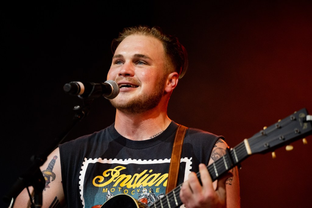 INDIO, CALIFORNIA - APRIL 30: Singer Zach Bryan performs onstage during day 2 of the 2022 Stagecoach Festival on April 30, 2022 in Indio, California. (Photo by Scott 