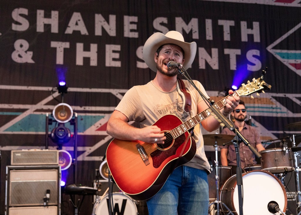 Shane Smith of Shane Smith & the Saints performs at Michigan Lottery Amphitheatre on May 21, 2022 in Sterling Heights, Michigan.