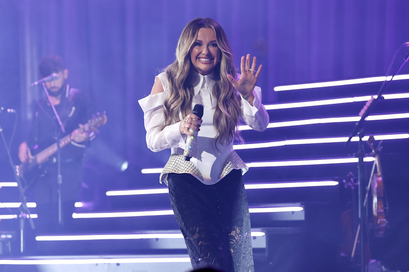 NASHVILLE, TENNESSEE - OCTOBER 26: Carly Pearce performs at Carly Pearce with Jackson Dean In Concert at Ryman Auditorium on October 26, 2022 in Nashville, Tennessee. 