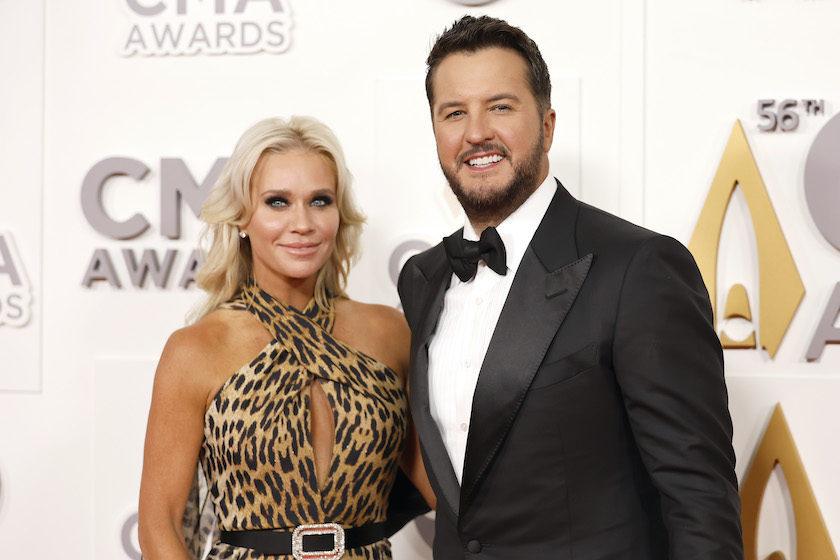 NASHVILLE, TENNESSEE - NOVEMBER 09: Caroline Boyer and Luke Bryan attend The 56th Annual CMA Awards at Bridgestone Arena on November 09, 2022 in Nashville, Tennessee. 