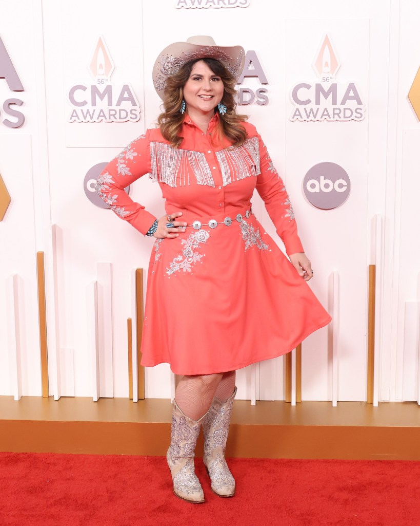  Jenee Fleenor attends the 56th Annual CMA Awards at Bridgestone Arena on November 09, 2022 in Nashville, Tennessee. 
