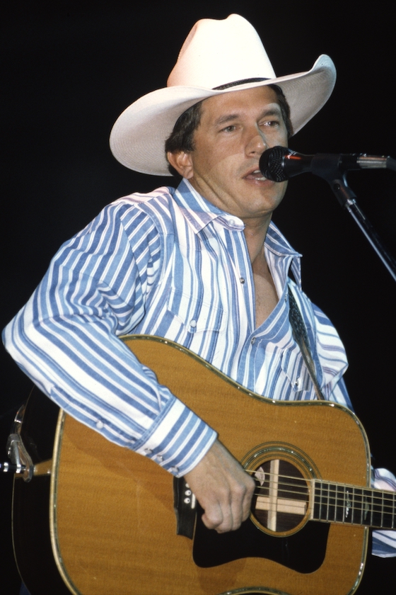 SAN JOSE, CA - APRIL 24: George Strait performs at the San Jose Arena on April 24, 1994 in San Jose California.