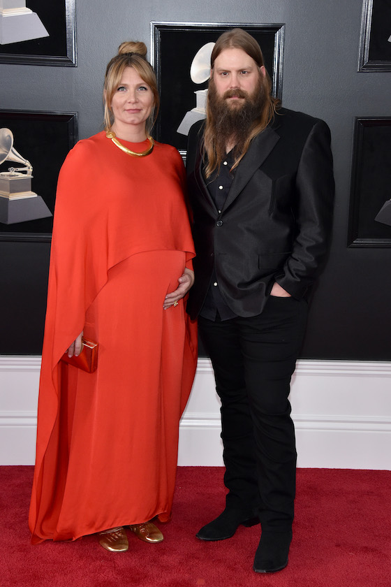 NEW YORK, NY - JANUARY 28: Recording artists Morgane Stapleton and Chris Stapleton attend the 60th Annual GRAMMY Awards at Madison Square Garden on January 28, 2018 in New York City.