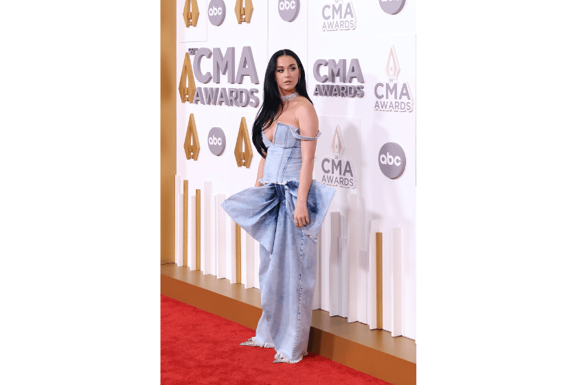 Katy Perry attends the 56th Annual CMA Awards at Bridgestone Arena on November 9, 2022 in Nashville, Tennessee. 