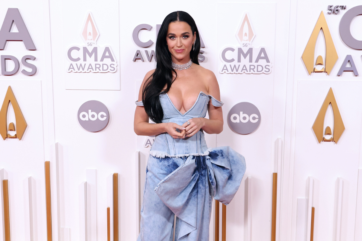 katy perry denim dress 2022 cma awards