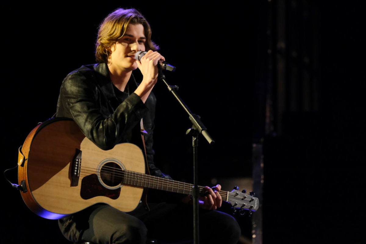 Brayden Lape performs on The Voice
