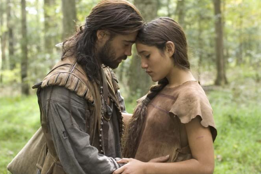 Colin Farrell and Q'orianka Kilcher in The New World (2005)