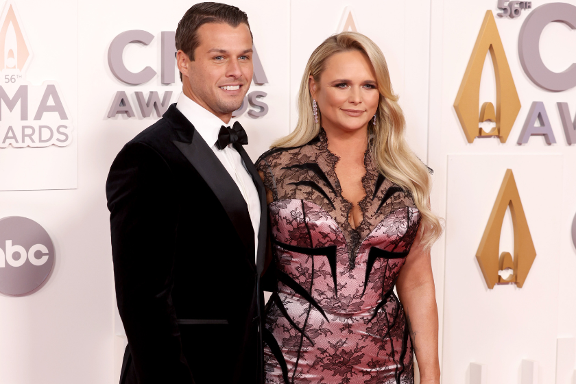 Brendan McLoughlin and Miranda Lambert attend The 56th Annual CMA Awards at Bridgestone Arena on November 09, 2022 in Nashville, Tennessee