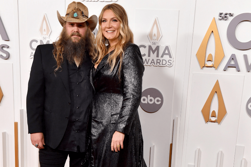 Chris Stapleton and Morgane Stapleton attends The 56th Annual CMA Awards at Bridgestone Arena on November 09, 2022 in Nashville, Tennessee