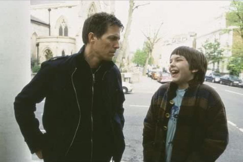 Hugh Grant and Nicholas Hoult in About a Boy (2002)