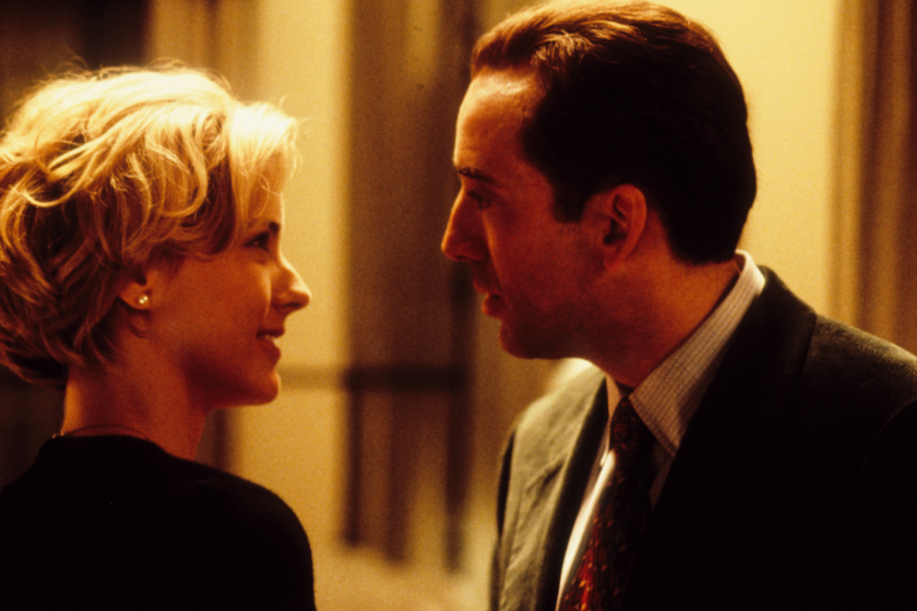 Nicolas Cage and T&eacute;a Leoni in The Family Man (2000)