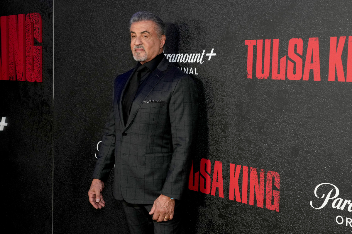 Sylvester Stallone attends the "Tulsa King" premiere on November 09, 2022 in New York City.