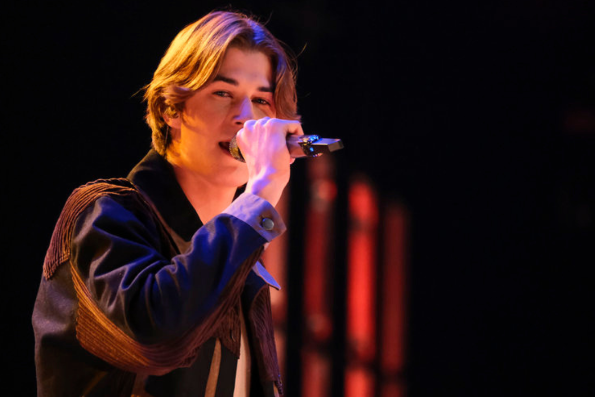 Brayden Lape performs on The Voice